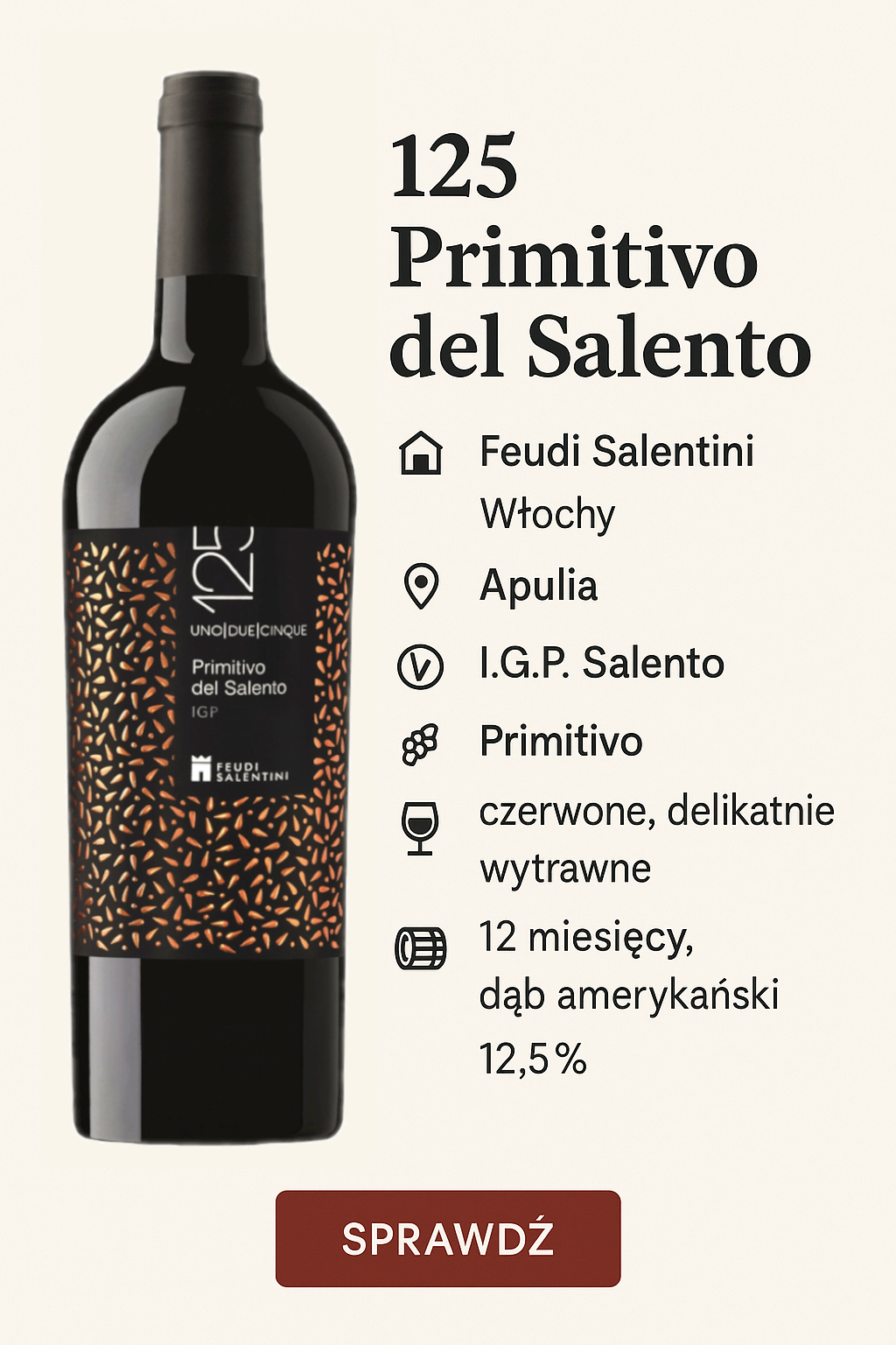 Winogrona Primitivo w słońcu Apulii